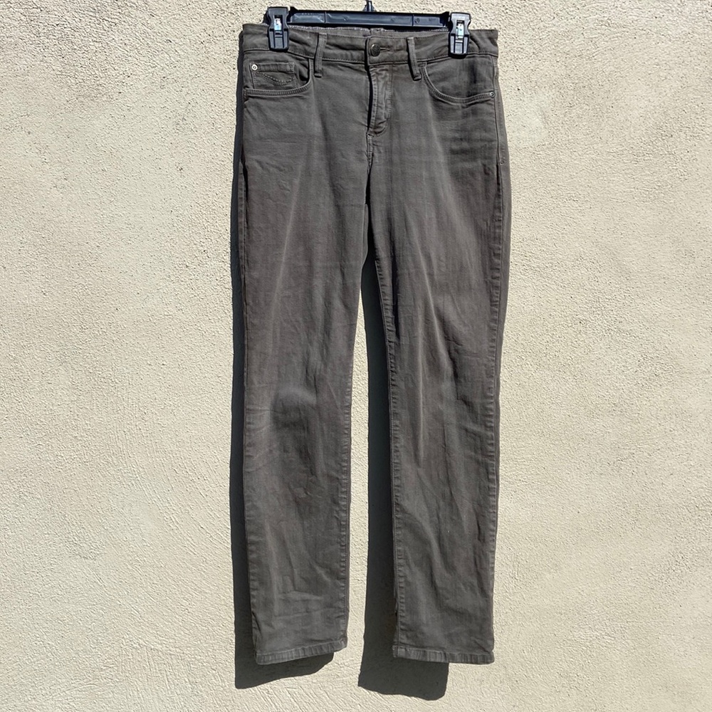 NYDJ 4p skinny jeans Olive green